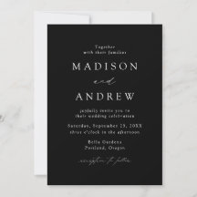 Black & White Wedding Invitations